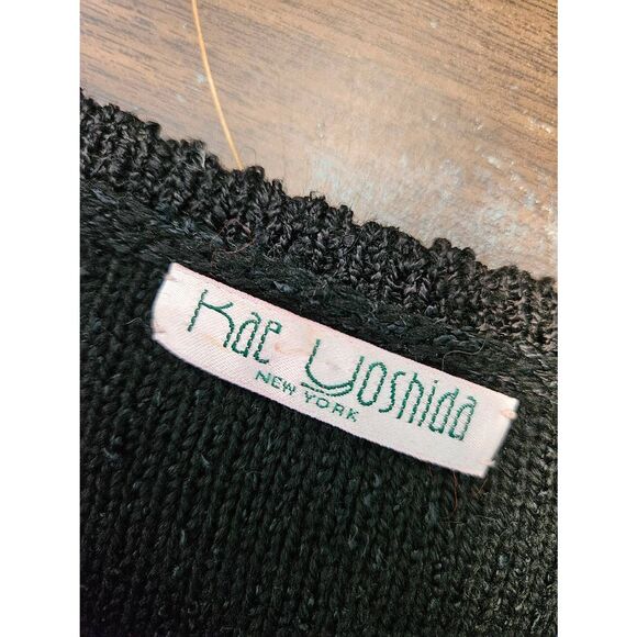 Kae Yoshida Colorblock Sweater Large Vintage 80's - Picture 6 of 8